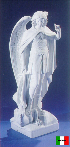 Saint Michael Marble Sculpture Imported from Italy